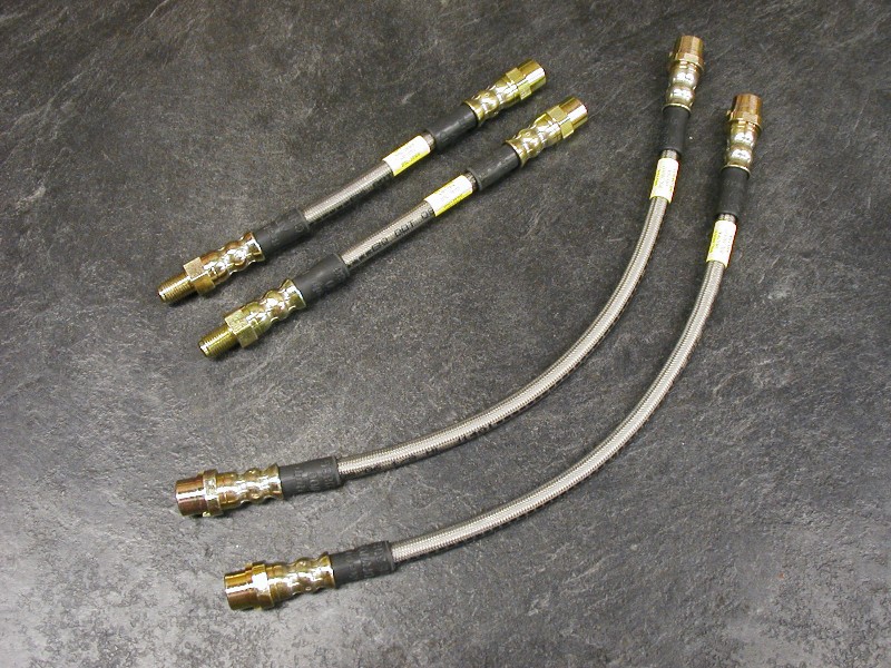 Audi Braided Stainless Brake Lines for 80, 90, Coupe (Front)
